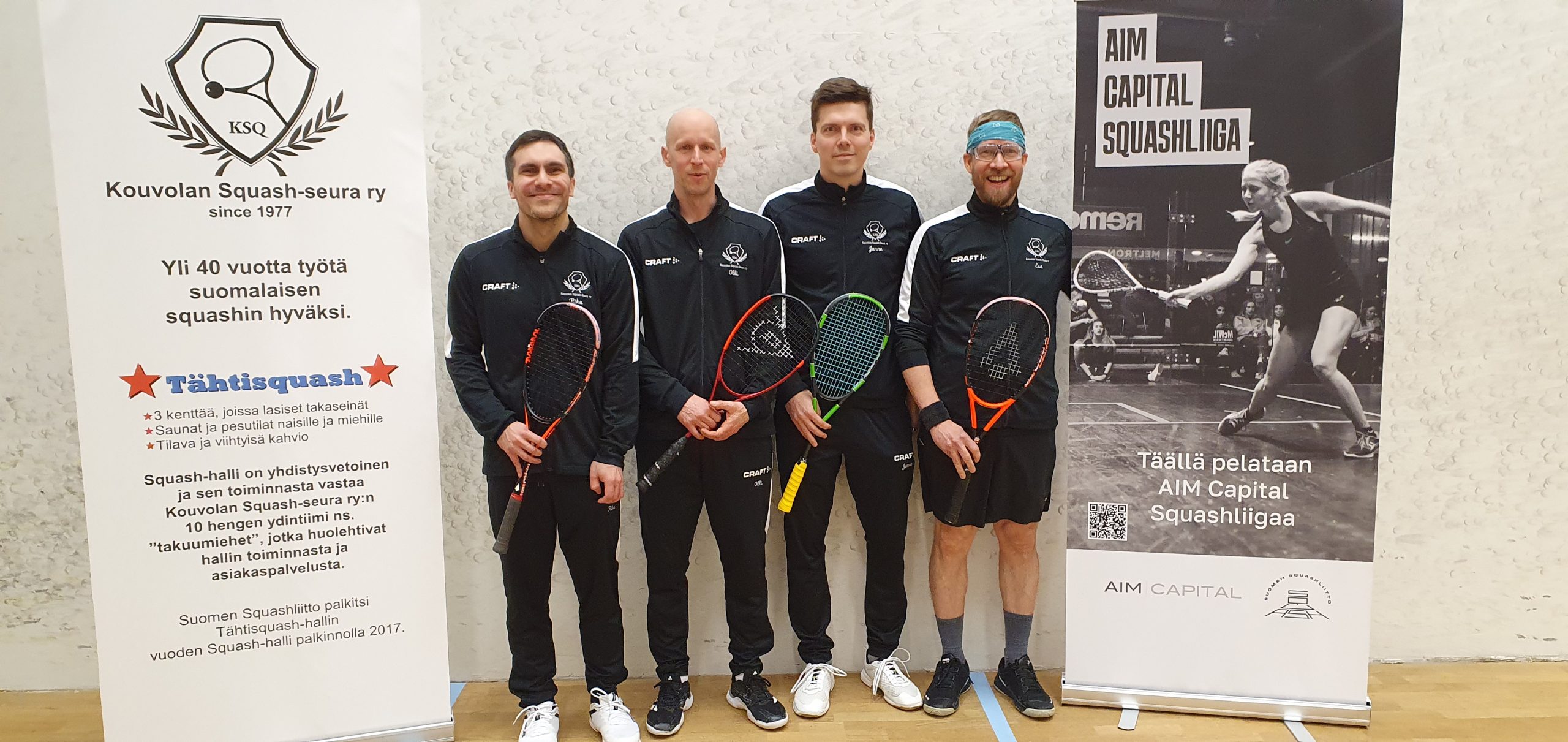 SM-sarjan kotikierros Tähtisquash-hallilla